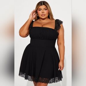 Alexandria lace mini dress